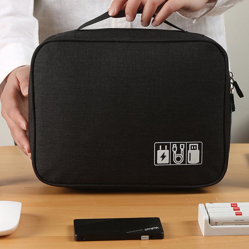 Digital Separated Travel Bag Large Capacity and Multifunctional Mobile Data Cable Power Bank Usb Storage Bag Portable Travel