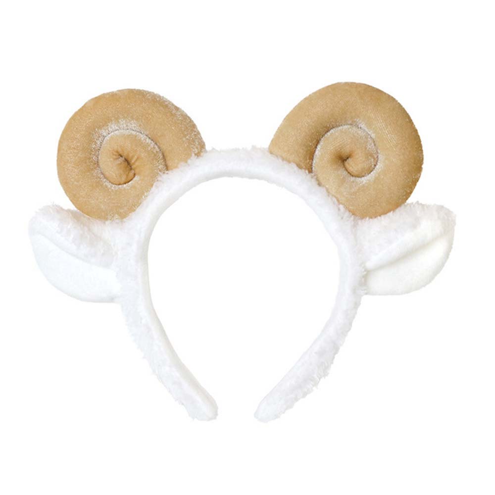Cute Korean Sheep Ear Wash Face Hair Hoop Plush Lamb Headband Hair Accessories
