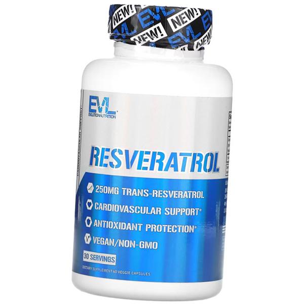 Ресвератрол в капсулах, Resveratrol 250, Evlution Nutrition 60вегкапс (70385002)