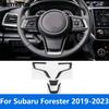 Накладка на руль для Subaru Forester SK      Декор интерьера из углеродного волокна