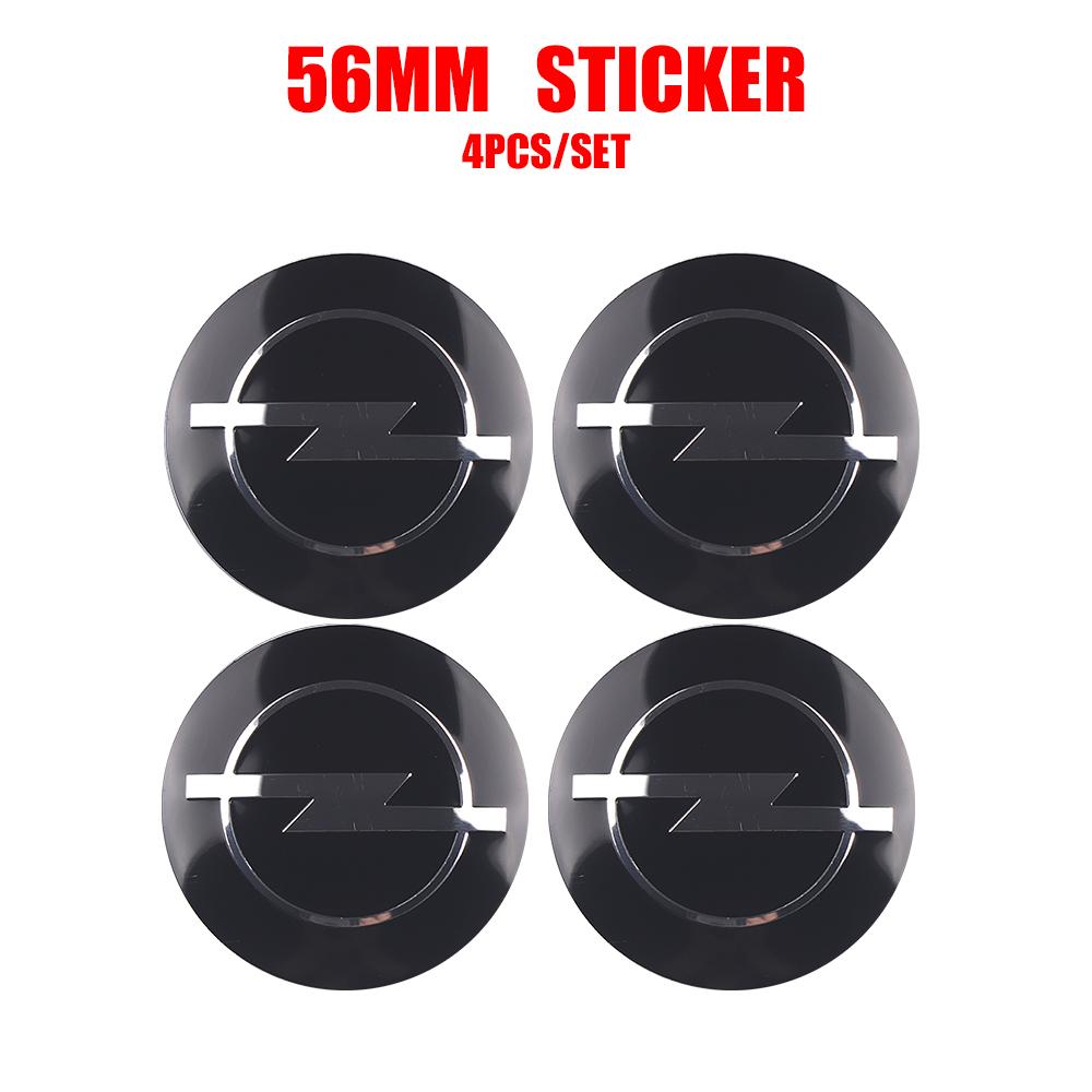 4pcs 56/60mm Car Wheel Center Hub Cap Stickers Auto Logo Emblem For Opel Zafira B Corsa D Insignia Mokka Regal Car Accessories