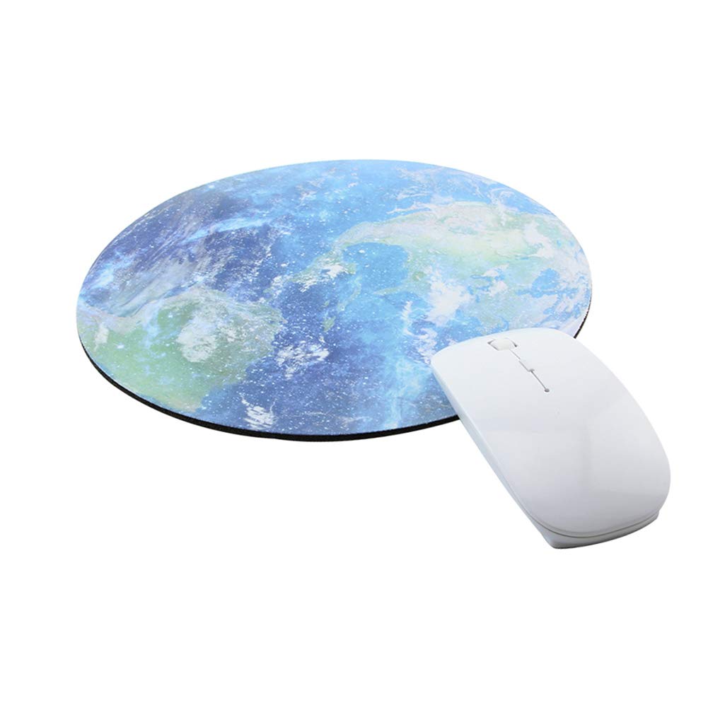 Круглый коврик для мыши Уникальный стильный гибкий резиновый коврик для игровой мыши для ПК, ноутбука, офисный круглый коврик для стола, прочный, милый, планета, космос, планета, серия Star