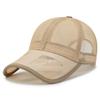 Men's Duck Tongue Hat Spring/Summer Breathable Mesh Hat Sunvisor Hat Comfortable Skin-Friendly Caps for Male
