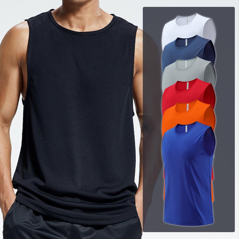 Sweatshirt Sports Top Men's Gym Shirt Male Shirts Tops Undershirt Tees Mesh Vest Fitness Wear Men Running T-shirt Marathon Tank