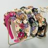 Women's Temperament Baroque Flower Pearl Headband Street Show High Quality Hair Hoop