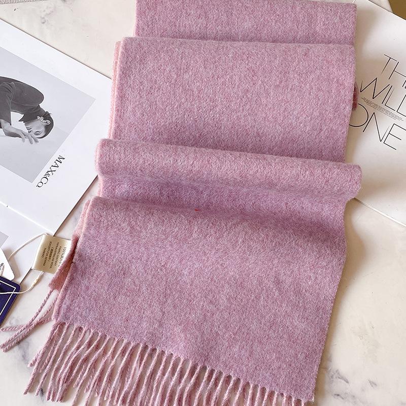 Шарфы из 100% чистой шерсти для мужской осени и зимы, серый двусторонний, высококачественный подарок для парня, мужская кашемировая шаль