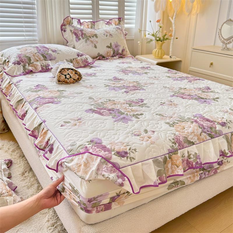 Покрывало, приятное для кожи, простое покрывало для кровати из чистого хлопка, эластичное постельное белье cubre colchón (Нет наволочки)