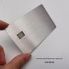Premium 24K Gold-Plated 304 Stainless Steel Credit Card with IC Chip & Magnetic Stripe