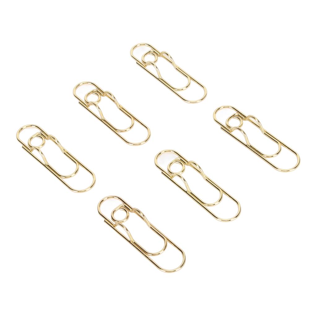 40 шт. зажимов для ручек из углеродистой стали, золотые зажимы для ручек, маленькие портативные зажимы для канцелярских принадлежностей 