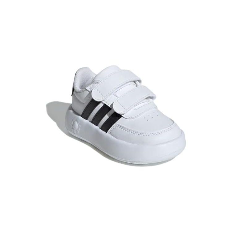 adidas Breaknet 2.0 Амортизация Прочные Низкие Кроссовки для Ходьбы Детская Обувь Белый Черный ID5276