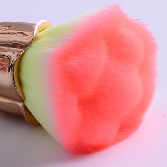 Кисть для макияжа в форме цветка розы, эргономичная ручка, приятная для кожи, мягкая косметическая кисть в форме цветка розы для красоты