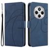 For Xiaomi Poco C75 4G/Redmi 14R 5G/14C 4G Case Stand Wallet Leather Phone Cover Curved Line Wrist Strap