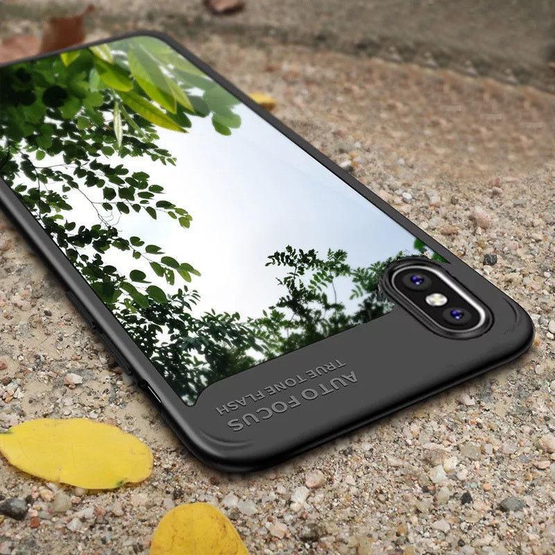 X Для iPhone 8 7 6s Plus 10 Роскошный Ультратонкий Прозрачный Ударопрочный Бампер Чехол