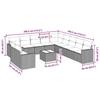 VidaXL Salon de Jardin avec Coussins 12 pcs, Canapés de Terrasse, Ensemble de Meubles de Patio, Mobilier d'Extérieur, Gris 3251539