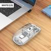 iMICE Беспроводная Bluetooth 2,4G мышь, магнитная открытая прозрачная игровая мышь для игр, три режима подключения для офиса, поддержка перезарядки