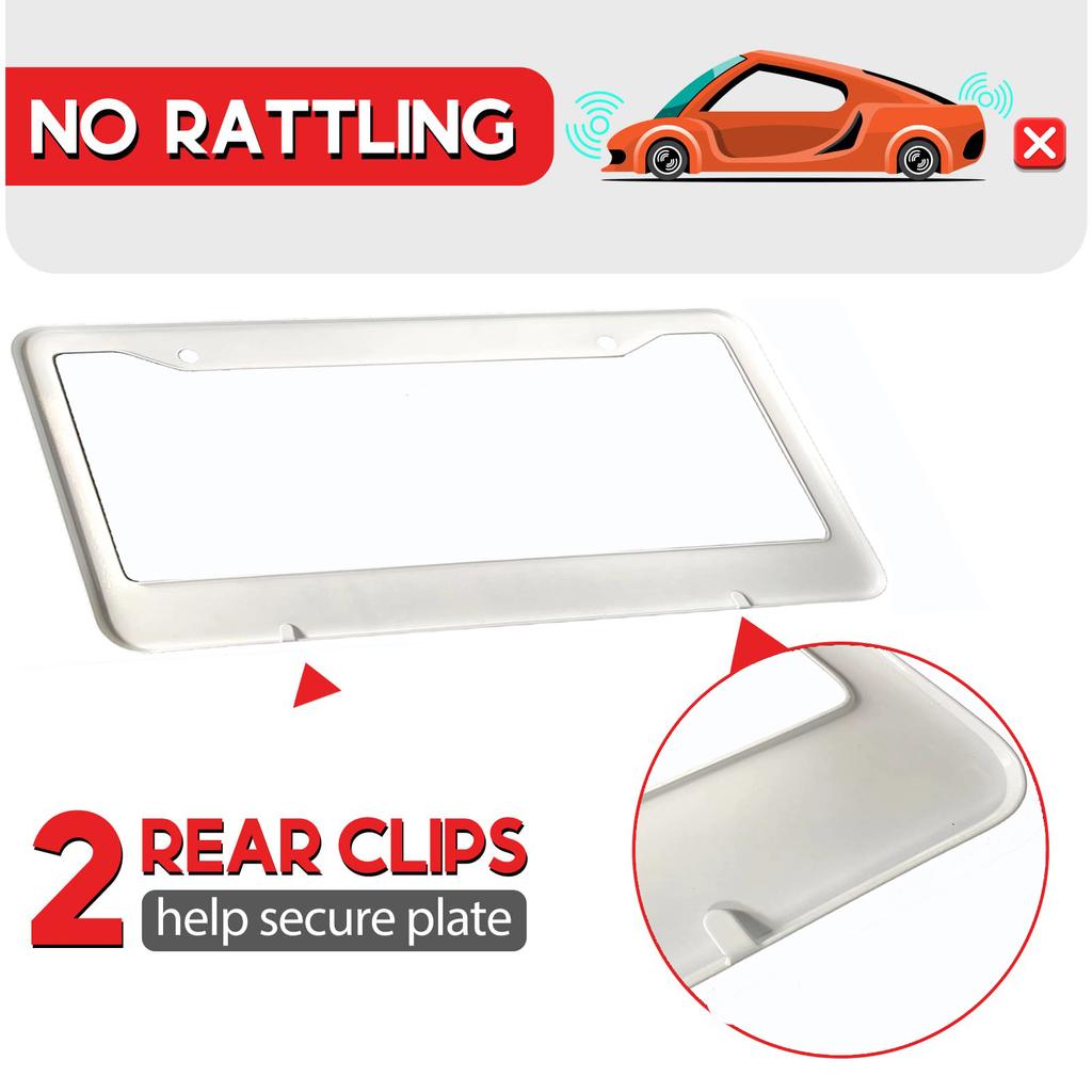 Best-selling pattern American Car 12" x 6" Laser Cut Chrome FLicense Plate Frames- Car/Truck/SUV Automobile Decoration Accessory License Plate Covers