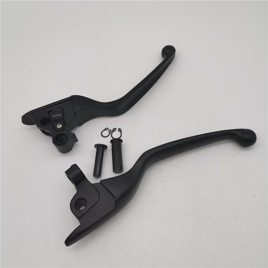 Пара левых и правых черных алюминиевых рычагов тормоза и сцепления для мотоцикла/скутера