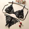Plus Size Lace Bra Sets Sexy Lingerie For Women Thin Breathable Comfortable Bra And Panty Sets Babydoll Dress Intimate Underwear