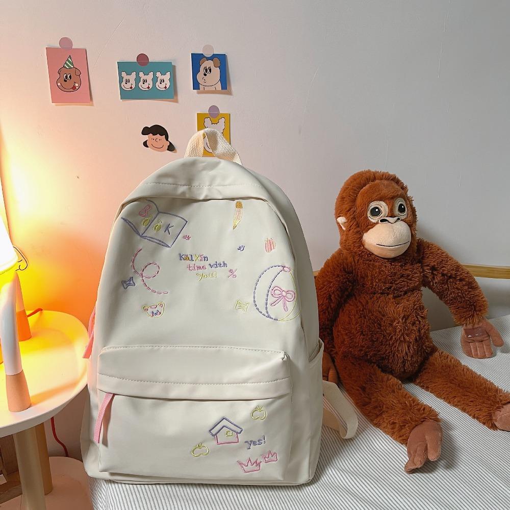 Version of Teenage Girl Heart Cute Backpack for Junior High School Girls