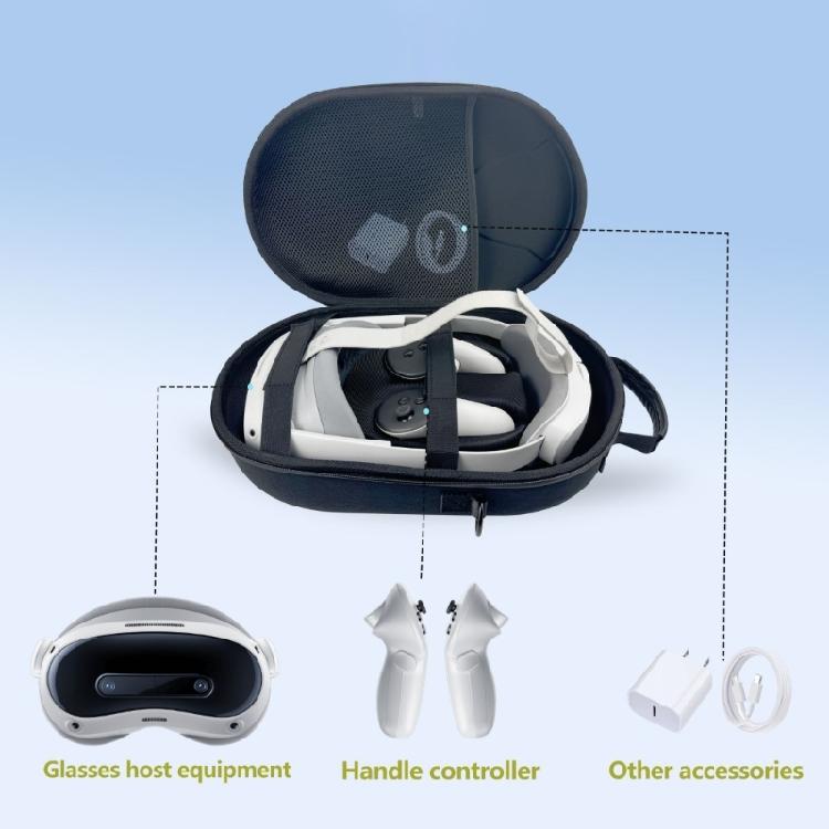 EVA Hard Carrying Case with Shoulder Straps for 4 Ultra VR Glasses Protective Box Travel Storage Bag