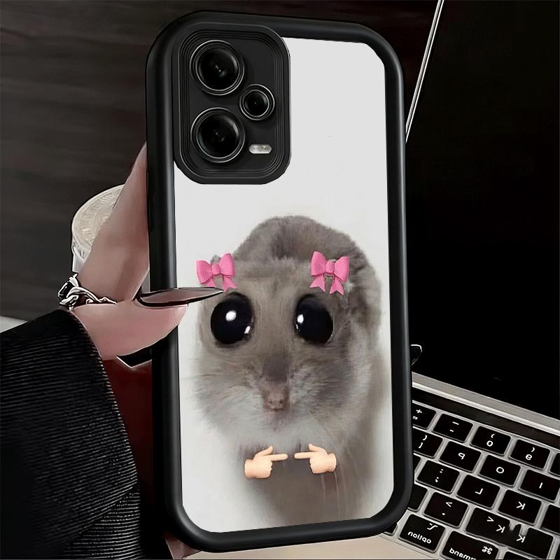 Чехол для телефона Xiaomi Redmi Note 15 14 13 Pro Plus Смешной Грустный Хомяк Мем Оболочка 12S 11 11S 11T 5G 14S Мягкий Силикон Funda