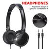 Soft Ear Pads Wired Headphones Lightweight Computer Headphones Head Mounted Earphones  Computer Use