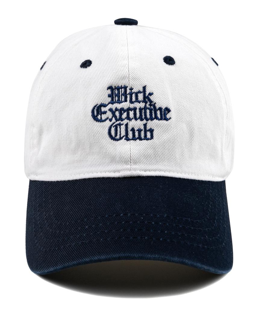 Кепка с цветовыми блоками Wig Color Block Executive Club, стираная, темно-синяя