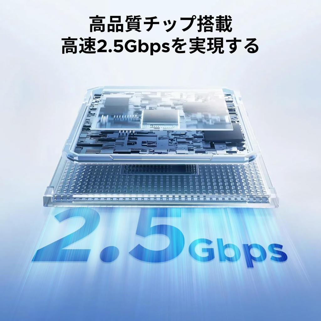 UGREEN Switching LAN Gigabit Ethernet Silent Operation 5-Port Hub, 2.5Gbps Hub, Compatible, Multi-Speed, Fanless,