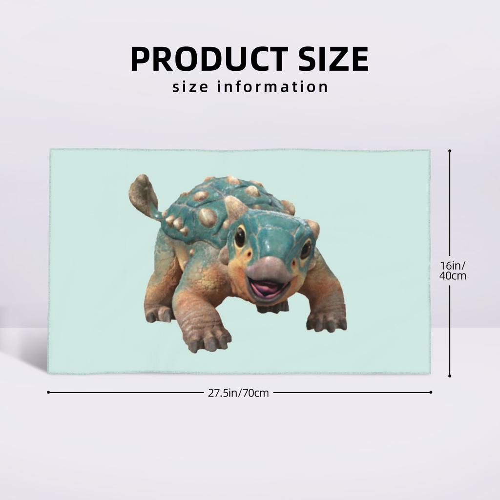 Bumpy Ankylosaurus magniventris Soft Face Towel Quick Dry Pool Bath Cotton Towels Absorbent