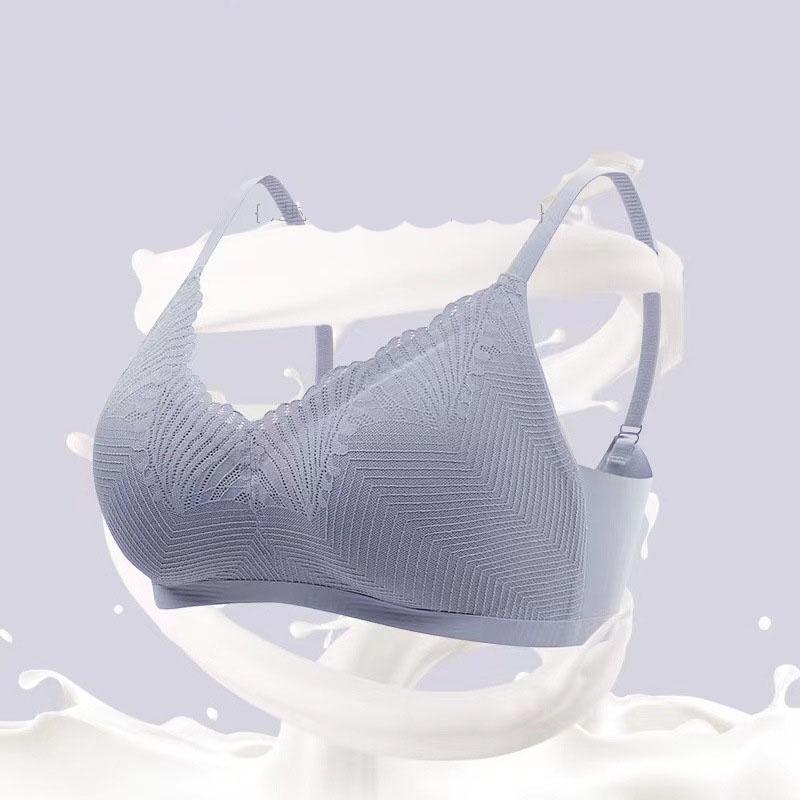 Женский бюстгальтер из латекса с кружевом на подтяжках без косточек, кружевной спортивный бюстгальтер для сна, удобный чехол