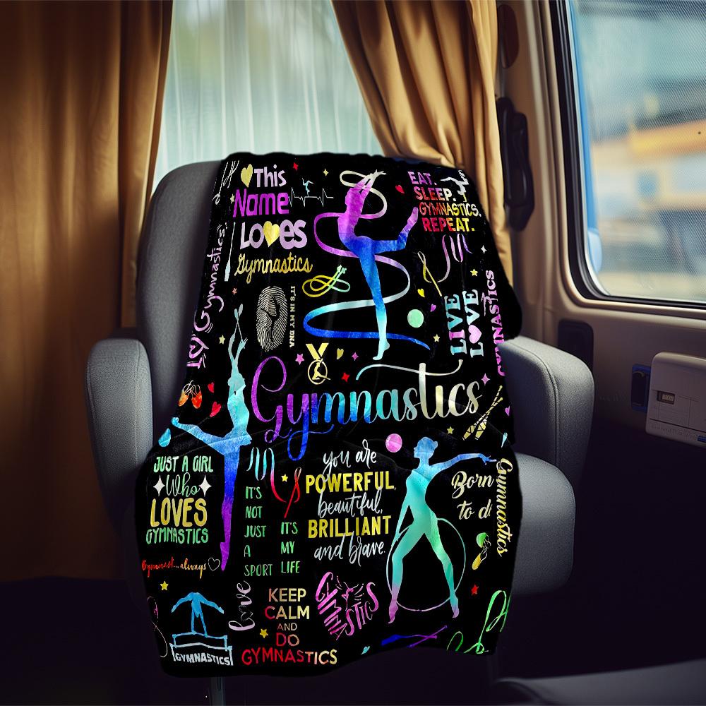 Gymnastics Rv Blanket Comfortable Soft Lightweight Multiseasonal Blanket For Travel Camping Picnics Sofas Rvs Beds Living Rooms Perfect Gift For
