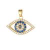 New Blue Devil'S Eye Pendant Women'S Copper Micro-Inlaid Zircon Evil Eye Lucky Bracelet Necklace Accessories
