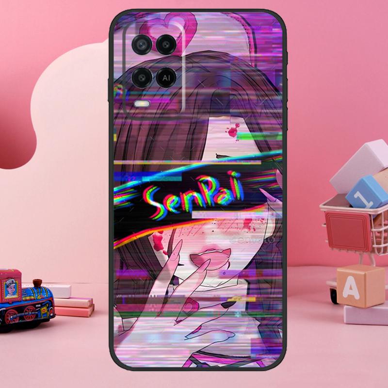 Грустная Аниме Эстетика Сэмпай Чехол Для Oppo A74 A94 A54 A17 A57 A77 A76 A16 A96 A18 A60 A80 A40 A38 A58 A78 A98 A15 A5 Pro