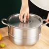 Круглая крышка для резервуара для воды Безопасная и практичная крышка для кастрюли из нержавеющей стали с теплоизоляцией и жаростойкостью