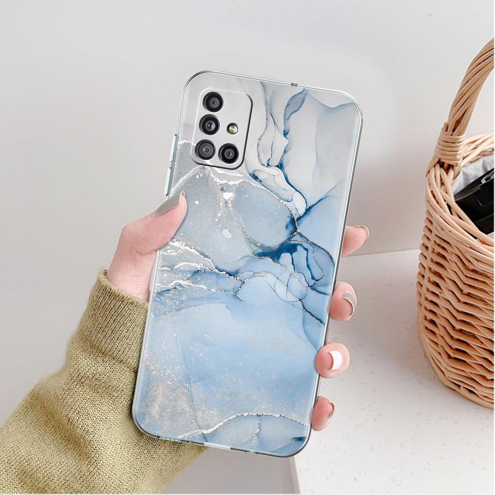 Мраморный узор 3 прозрачный чехол для Samsung Galaxy A52 A12 A51 A32 A21s A71 A32 A22 A50 A70 A31 A72 5G чехол для телефона