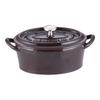Ishigaki Sangyo Bon Bonnet Овальный чугунный кокот ABVB902, 11 см, Баклажан, Чугун, Китай,
