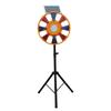 Solar-Powered Rotating LED Warning Light for Construction Barriers