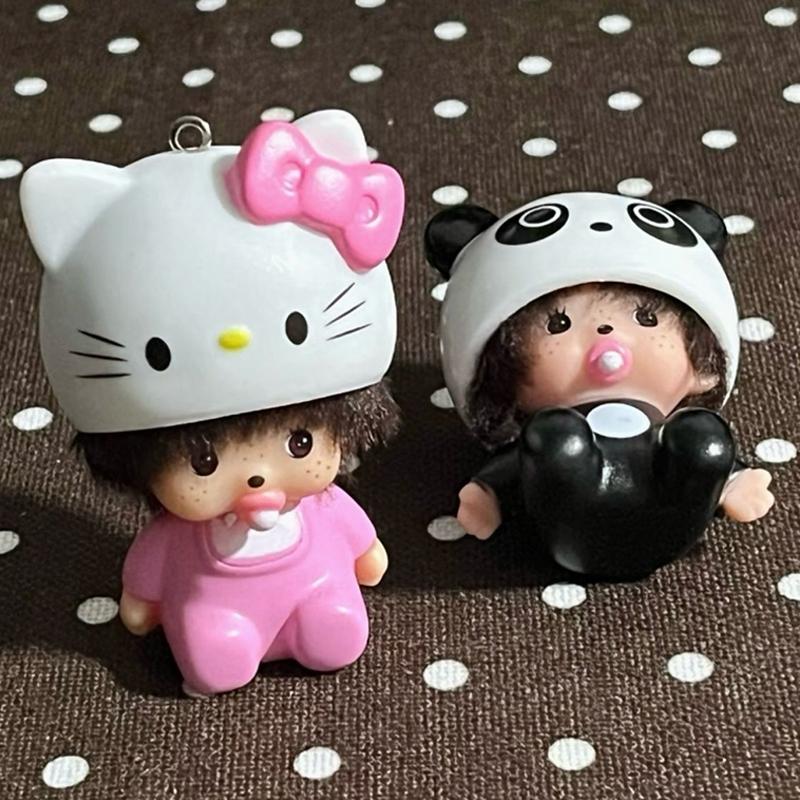Мончичи Китти Брелоки Sanrio Hello Kitty Кошелек Шарм Очаровательный Мультяшный Брелок Цепочка для Телефона Подарок на День Рождения для Девочек Мончичи Декор