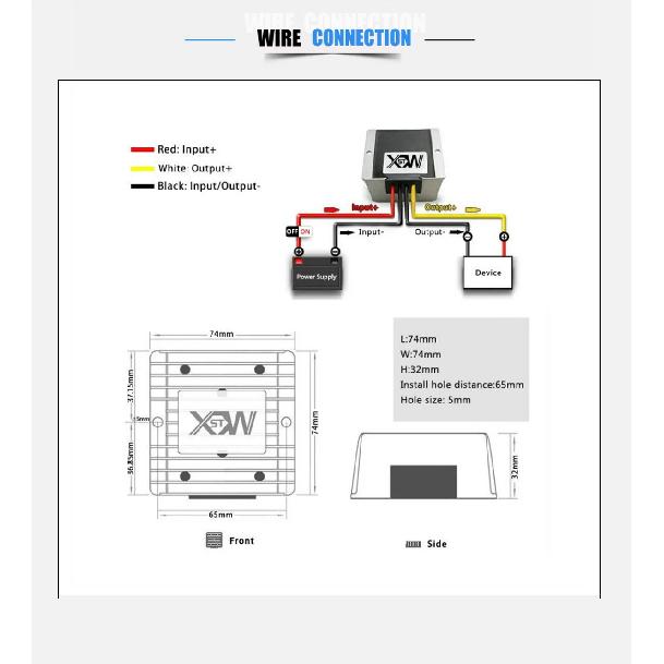 XWST 12v to 24v DC DC Step Up 3A 5A 8A 10A 12A 15A Non Isolated Boost Power Converter 12 volts to 24 volts Voltage Regulator
