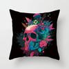 Colorful Skull Pattern Pillowcase Car Ornaments Office Living Room Home Pillowcase