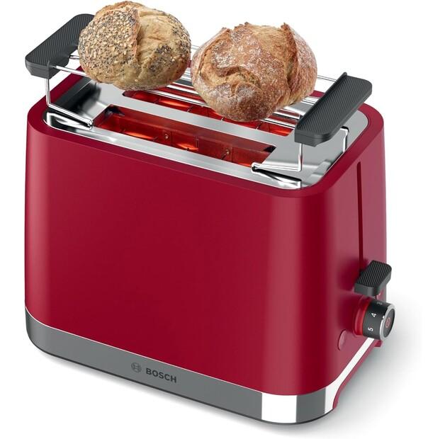 Toaster Bosch TAT4M224 MyMoment Red/stainless Steel
