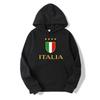 Mens Casual Hooded Sweatshirt With Letter Print Loose Fit Long Sleeve Wear