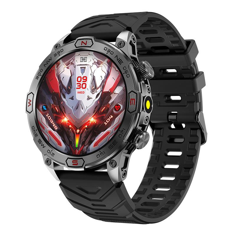 SCIONE Умные часы с пульсометром Bluetooth, голосовым помощником, компасом, фонариком, шагомером, спортивными часами на открытом воздухе