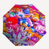 1pc Haikyuu!! Kuroo Tetsurou Umbrella, Automatic Opening & Closing, Portable 3-Fold Design, 8-Bone Iron Frame Outdoor Umbrella, Perfect Gift for Fans,