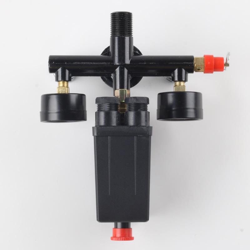 Air Compressor Automatic Air Pressure Pressure Switch Bama Bracket Assembly with Switch Japanese Quick Connector Valve