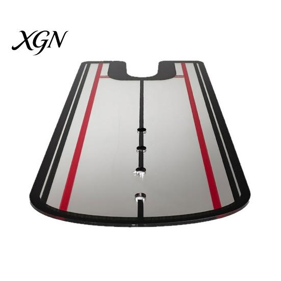 Portable Putting Practice Mirror Golf Mirror, Alignment Training Aid with Putter Line, Ball & Accuracy Trainer Tool for Indoor Outdoor Beginner