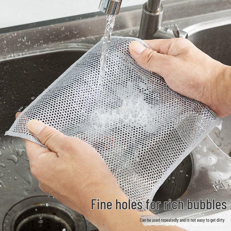 Обезжиривающая стальная проволочная салфетка для мытья посуды без масла для уборки кухни