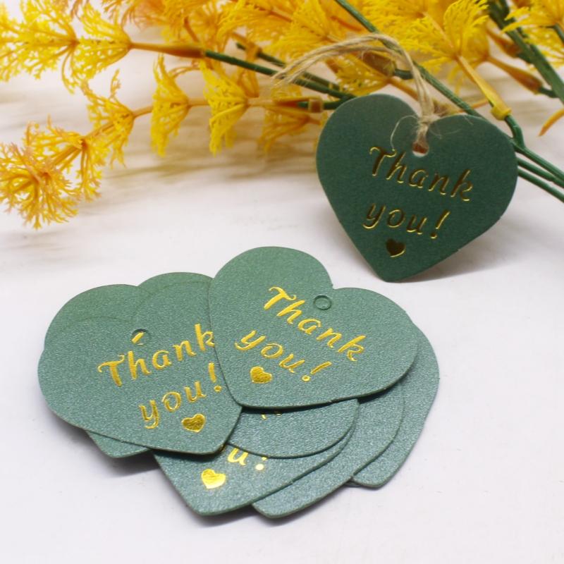 100 шт. 5x4 см горячее тиснение. Спасибо за открытку и 20-метровую пеньковую веревку.