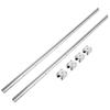 VEVOR Linear Guide Rail Set, SBR20 1500mm, 2 PCS 59 in/1500 mm SBR20 Guide Rails and 4 PCS SBR20UU Slide Blocks