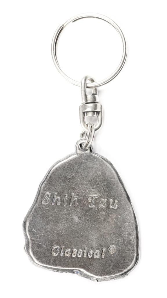 Shih Tzu, Chrysanthemum Dog I - Silver-plated Dog Pendant, Handbag Decoration, Backpack Pendant by Art-Dog Brand